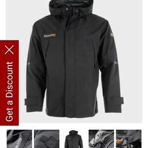 Timberland PRO Black Hooded Jacket NWT Sz LG